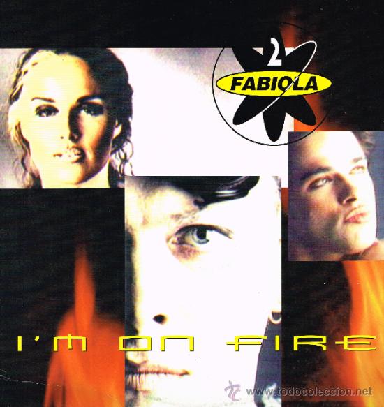 Discos de vinilo: 2 Fabiola - Im On Fire (6 versiones) - Lp 1996 - - Foto 1