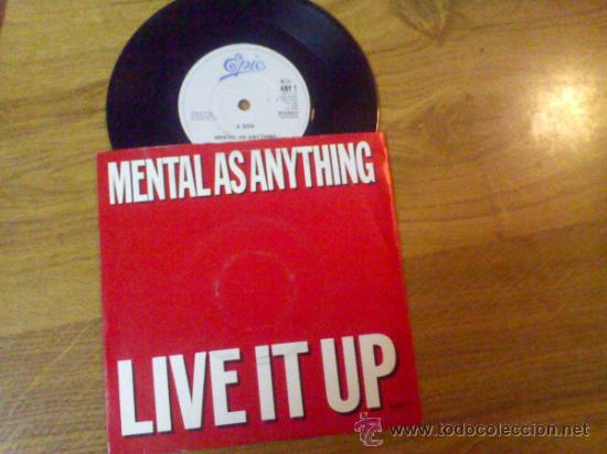 Discos de vinilo: MENTAL AS ANYTHING.LIVE IT UP..GOOD FRIDAY. - Foto 1