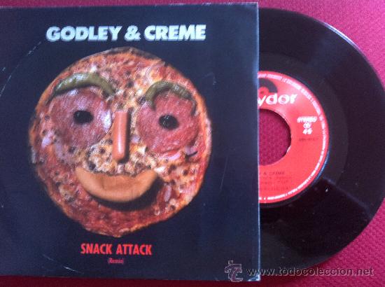 Discos de vinilo: 7&rdquo; SINGLE - GODLEY & CREME - SNACK ATTACK (REMIX) - Foto 1