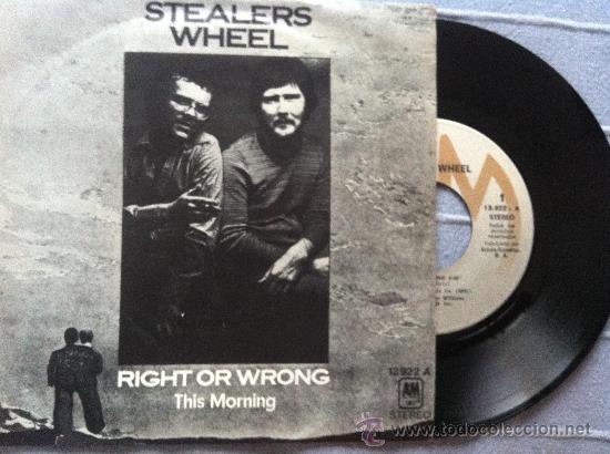 Discos de vinilo: 7&rdquo; SINGLE - STEALERS WHEEL - RIGHT OR WRONG - Foto 1