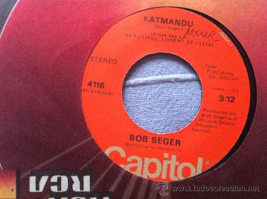 Discos de vinilo: 7&rdquo; SINGLE - BOB SEGER - KATMANDU -BLACK NIGHT - Foto 1