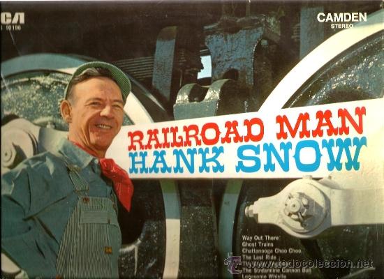 Discos de vinilo: LP HANK SNOW : RAILROAD MAN - Foto 1