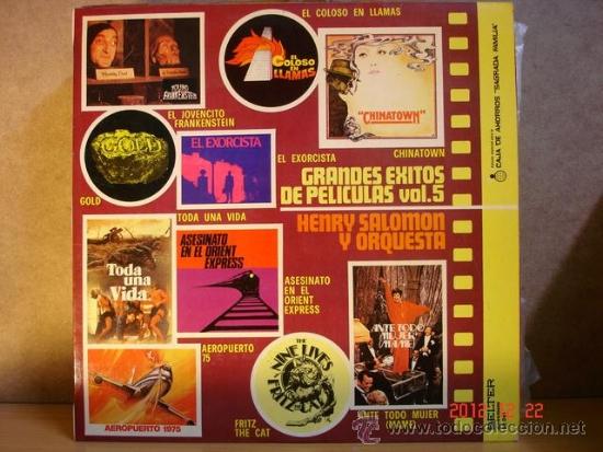 Disques de vinyle: Henry Solomon y Orquesta - Grandes Exitos de Peliculas Vol. 5 - Belter 23.081 - 1975