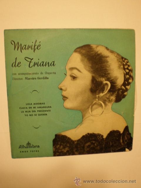 Discos de vinilo: SINGLE MARIFE DE TRIANA A&Ntilde;OS 60 -  IMPECABLE - Foto 1