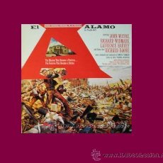Discos de vinilo: EL ALAMO LP BANDA SONORA ORIGINAL MUSICA D.TIOMKIN..WAYNE..CON GUIA DE LA PELICULA. Lote 31688452