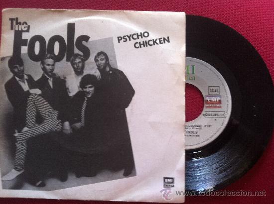 Discos de vinilo: 7&rdquo; THE FOOLS-PSYCHO CHIKEN - Foto 1