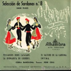 Discos de vinilo: COBLA BARCELONA - PESCADORS BONS CATALANS / LA BERNADETA DE LOURDES / EL SALTIRO DE LA CARDINA - EP