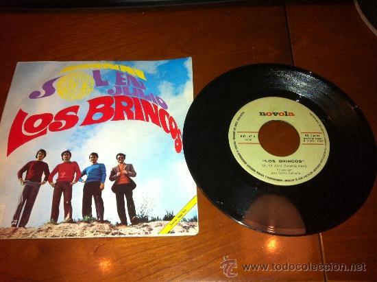 Discos de vinilo: Los Brincos - Sol en Julio/Ananai -Single 1968- - Foto 1