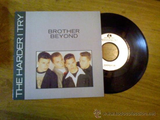 Discos de vinilo: BROTHER BEYOND..THE HARDER I TRY.REMEMBER ME - Foto 1