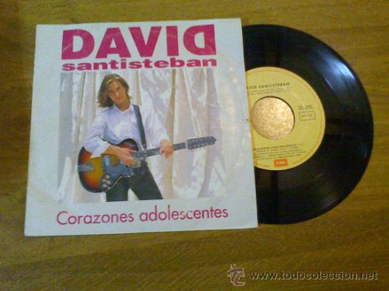 Discos de vinilo: DAVID SANTIESTEBAN. CORAZONES ADOLESCENTES. - Foto 1