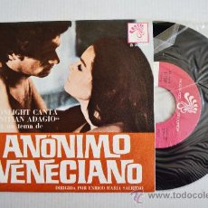 Discos de vinilo: ANONIMO VENECIANO (BSO) - MOONLIGHT ¡¡NUEVO!! (RCA SINGLE 1971) ESPAÑA. Lote 34906581