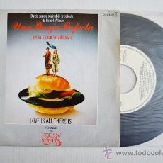 Discos de vinilo: UNA PAREJA PERFECTA (BSO) - LOVE IS ALL THERE IS ¡¡NUEVO!! (ZAFIRO SINGLE 1980) ESPAÑA
