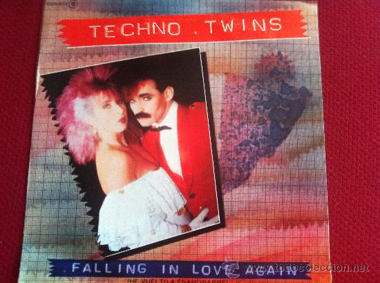 Discos de vinilo: 7&rdquo; SINGLE - TECHNO. TWINS - FALLING IN LOVE AGAIN - Foto 1