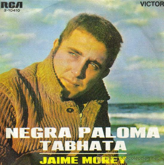 Disques de vinyle: JAIME MOREY-NEGRA PALOMA + TABHATA SINGLE VINILO 1969 SPAIN