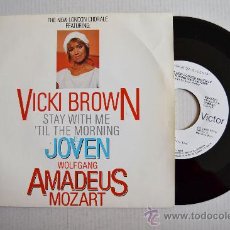 Discos de vinilo: VICKI BROWN - EL JOVEN WOLFGANG AMADEUS MOZART ¡¡NUEVO!! -PROMO-(RCA SINGLE 1986) ESPAÑA. Lote 34927525