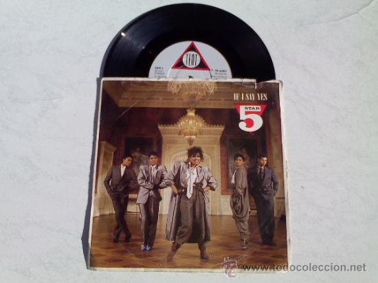 Discos de vinilo: FIVE STAR.. IF I SAY YES..LET ME DOWN EASY. - Foto 1