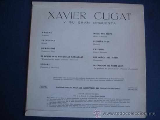 Discos de vinilo: XAVIER CUGAT Y SU GRAN ORQUESTA  MINI Lp 10&rdquo; - Foto 2