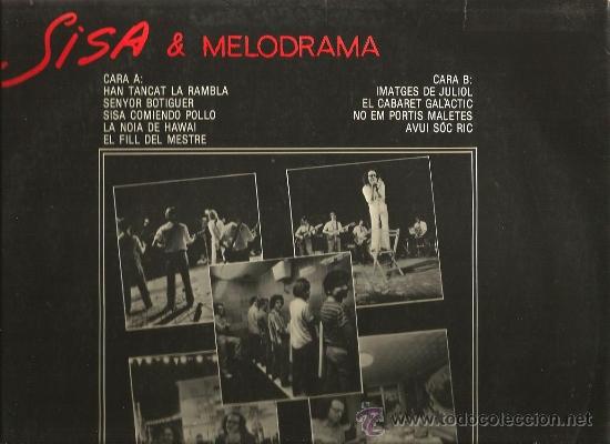 Discos de vinilo: LP SISA & MELODRAMA - Foto 2