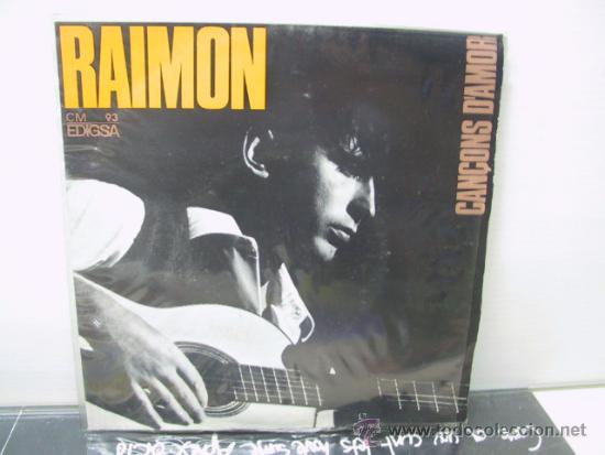 Discos de vinilo: RAIMON - CAN&Ccedil;ONS DAMOR - EDIGSA 1965 - Foto 1