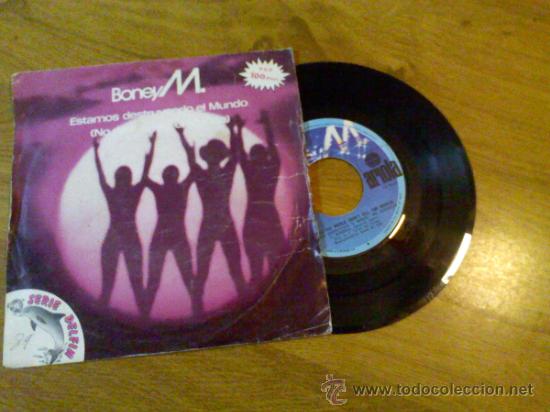 Discos de vinilo: BONEY M ..WE KILL THE WORLD ..BOONOONOONOOS - Foto 1