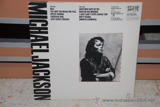 Discos de vinilo: DISCO VINILO LP MICHAEL JACKSON &rdquo;BAD&rdquo; - Foto 2