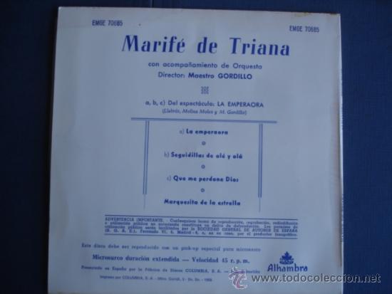 Discos de vinilo: MARIFE DE TRIANA LA EMPERAORA - Foto 2