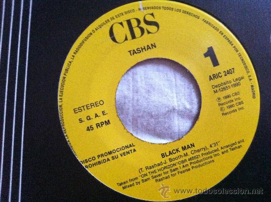 Discos de vinilo: 7&rdquo; SINGLE - TASHAN - BLACK MAN - PROMO - - Foto 1