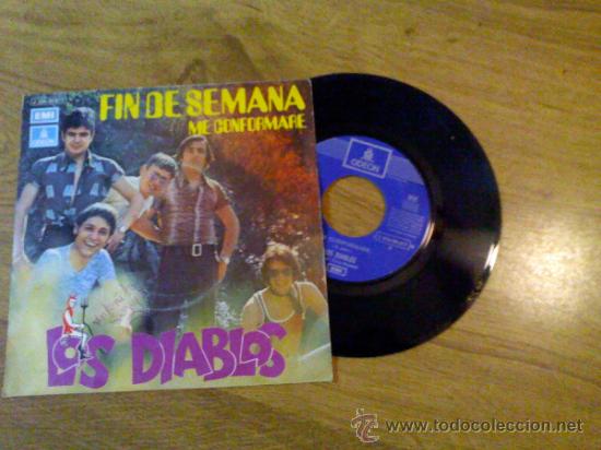Discos de vinilo: LOS DIABLOS..FIN DE SEMANA..ME CONFORMAR&Eacute;. - Foto 1