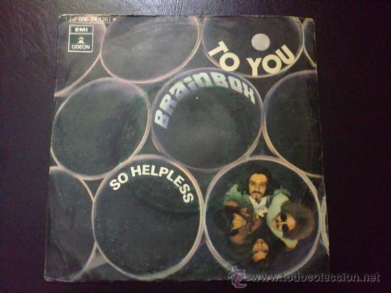 Discos de vinilo: BRAINBOX, TO YOU (A TI), SO HELPLESS (TAN DESVALIDO) - DISCO SINGLE DE VINILO - Foto 1