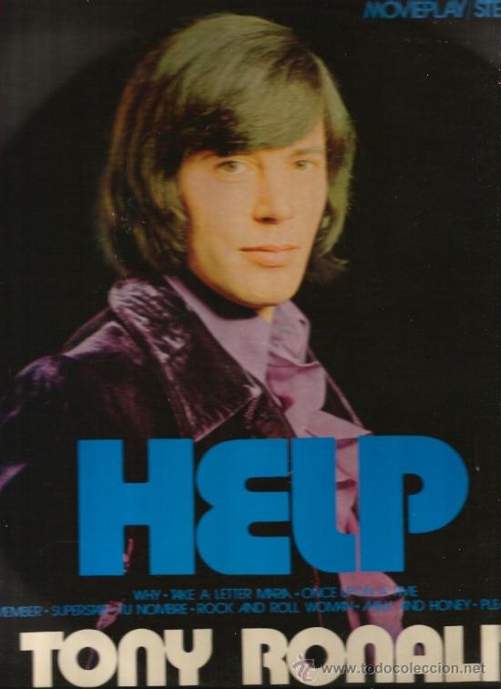 Discos de vinilo: LP TONY RONALD  HELP - Foto 1