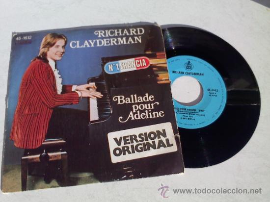 Discos de vinilo: RICHARD CLAYDERMAN.BALLADE POUR ADELINE. - Foto 1
