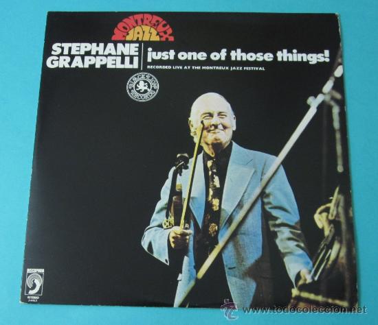 STEPHANE GRAPPELLI. JUST ONE OF THOSE THINGS! (Música - Discos - LP Vinilo - Jazz, Jazz-Rock, Blues y R&B)