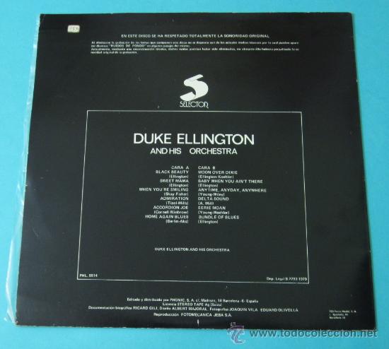 Discos de vinilo: DUKE ELLINGTON AND HIS ORCHESTRA - Foto 2