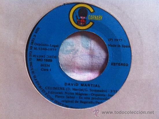 Discos de vinilo: 7&rdquo; SINGLE - DAVID MARTIAL - CELIMENE - Foto 1