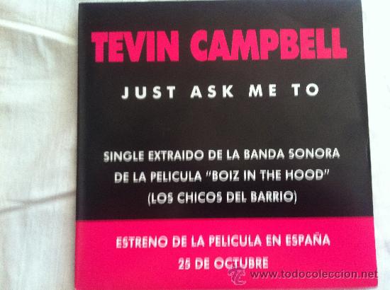 Discos de vinilo: 7&rdquo; SINGLE - TEVIN CAMPBELL - JUST ASK ME TO - Foto 1