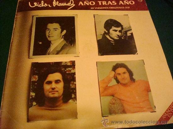 Discos de vinilo: VICTOR MANUEL &rdquo;A&Ntilde;O TRAS A&Ntilde;O&rdquo; 2 LP&acute;S - Foto 1