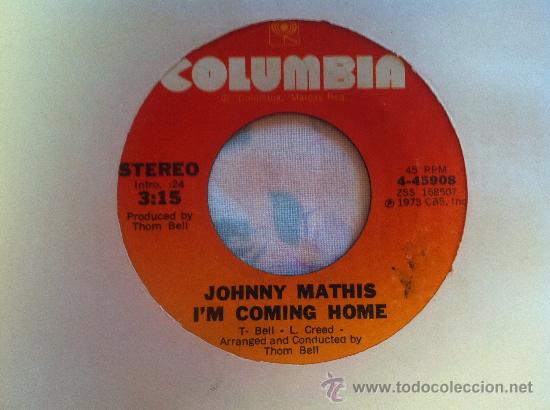 Discos de vinilo: 7&rdquo; SINGLE - JOHNNY MATHIS - IM COMING HOME - Foto 1