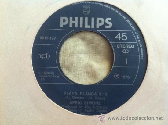 Discos de vinilo: 7&rdquo; SINGLE - AFRIC SIMONE - PLAYA BLANCA - Foto 1