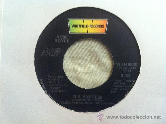 Discos de vinilo: 7&rdquo; SINGLE - ROSE ROYCE - R.R. EXPRESS - Foto 1