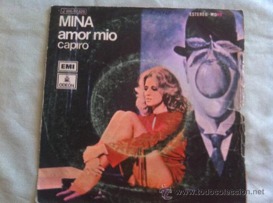 Discos de vinilo: 7&rdquo; SINGLE - MINA - AMOR MIO - CAPIRO - Foto 1