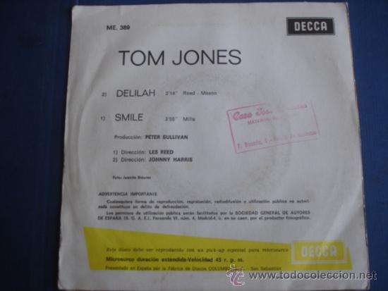 Discos de vinilo: TOM jONES DELILAH 1967 CON TRIANGULO CENTRAL - Foto 2
