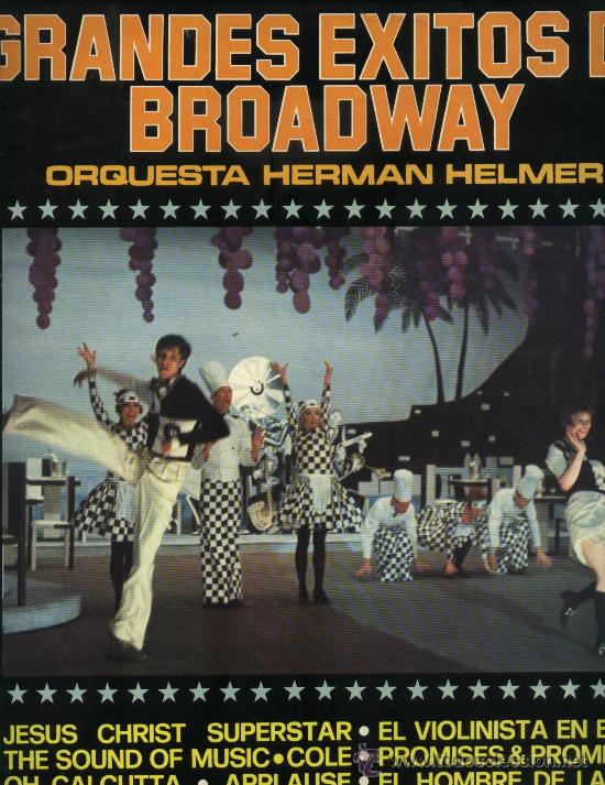 Discos de vinilo: Grandes &Eacute;xitos de Broadway - Orquesta Herman Helmer - Foto 1