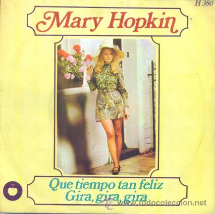 Discos de vinilo: MARY HOPKIN - QUE TIEMPO TAN FELIZ - SINGLE ESPA&Ntilde;OL RARO DE VINILO - BEATLES APPLE C-29