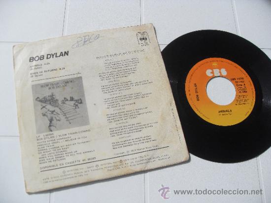 Discos de vinilo: BOB DYLAN SINGLE Animals MADE IN SPAIN 1979 - Foto 2