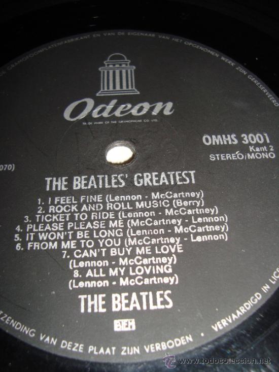 Discos de vinilo: beatles greatest, PARLOPHONE, STEREO, ODEON - Foto 3