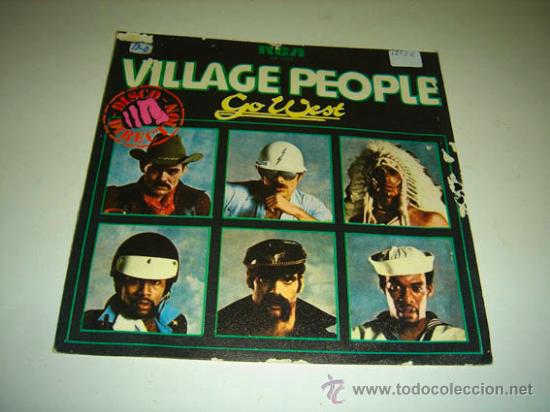 Discos de vinilo: Single VILLAGE PEOPLE Go West - Foto 1