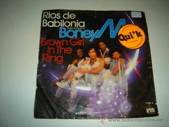 Discos de vinilo: Single BONEY M, Rios de Babilonia - Foto 1