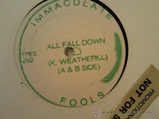 Discos de vinilo: IMMACULATE FOOLS ALL FALL DOWN SINGLE PROMOCIONAL - Foto 1