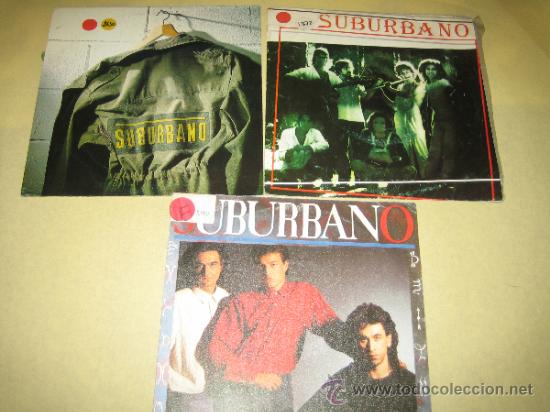 Discos de vinilo: SUBURBANO - LOTE DE TRES SINGLES - Foto 1