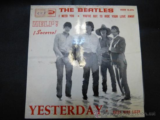 Discos de vinilo: single de the beatles,yesterday - Foto 1